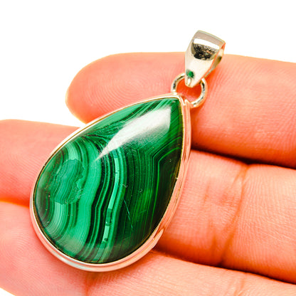 Malachite Pendants handcrafted by Ana Silver Co - PD5394