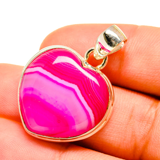 Pink Botswana Agate Pendants handcrafted by Ana Silver Co - PD5395