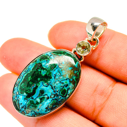 Chrysocolla Pendants handcrafted by Ana Silver Co - PD5397