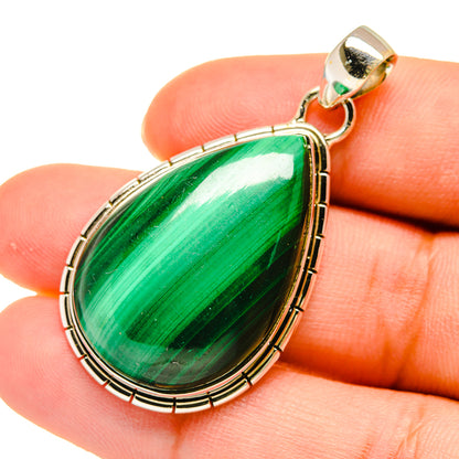 Malachite Pendants handcrafted by Ana Silver Co - PD5404