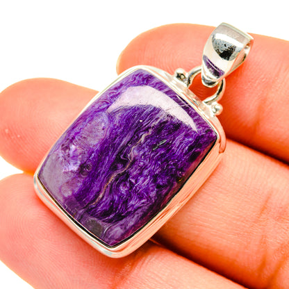 Charoite Pendants handcrafted by Ana Silver Co - PD5411