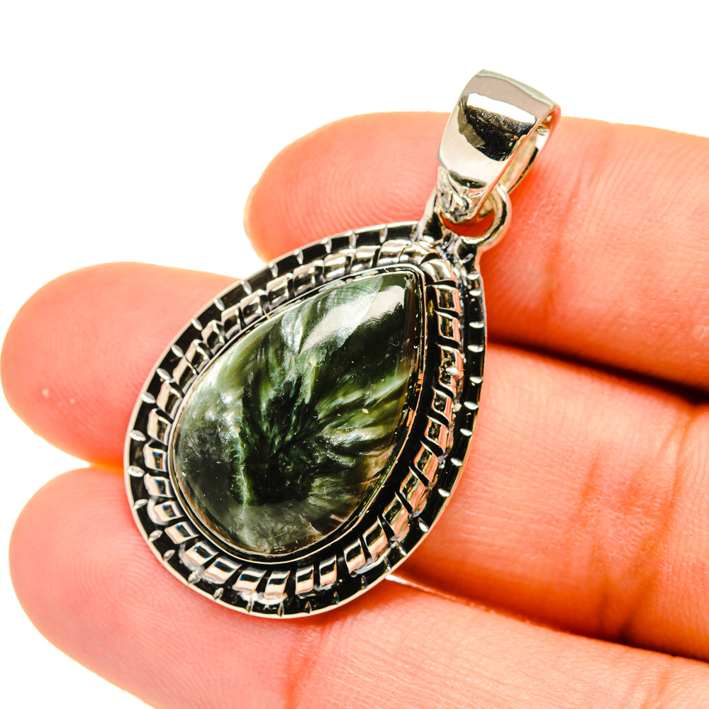 Seraphinite Pendants handcrafted by Ana Silver Co - PD5430