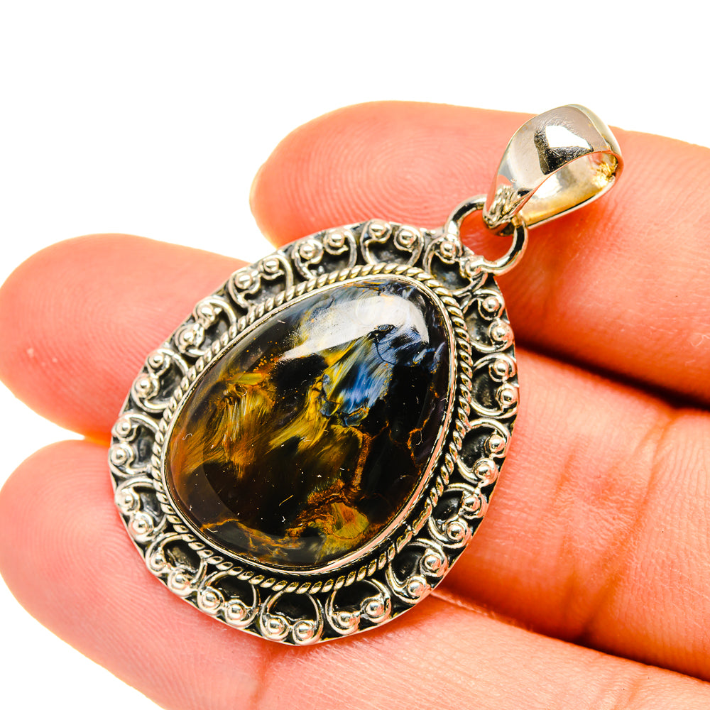 Pietersite Pendants handcrafted by Ana Silver Co - PD5433