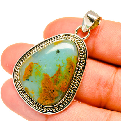 Peruvian Opal Pendants handcrafted by Ana Silver Co - PD5434