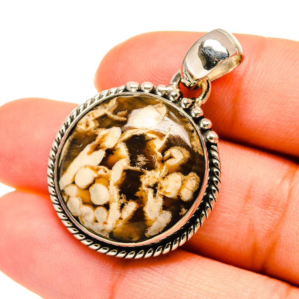 Peanut Wood Jasper Pendants handcrafted by Ana Silver Co - PD5440