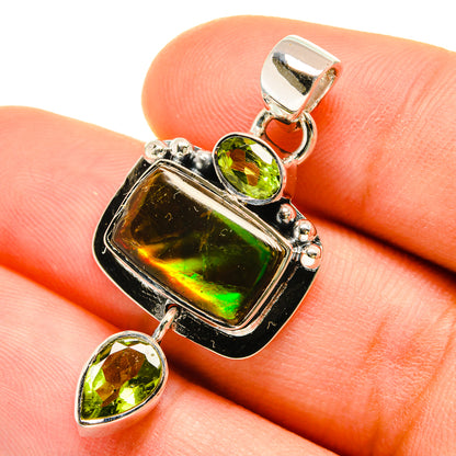 Ammolite Pendants handcrafted by Ana Silver Co - PD5450