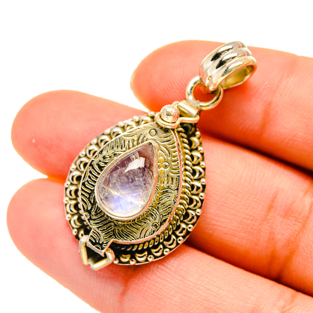 Rainbow Moonstone Pendants handcrafted by Ana Silver Co - PD5456