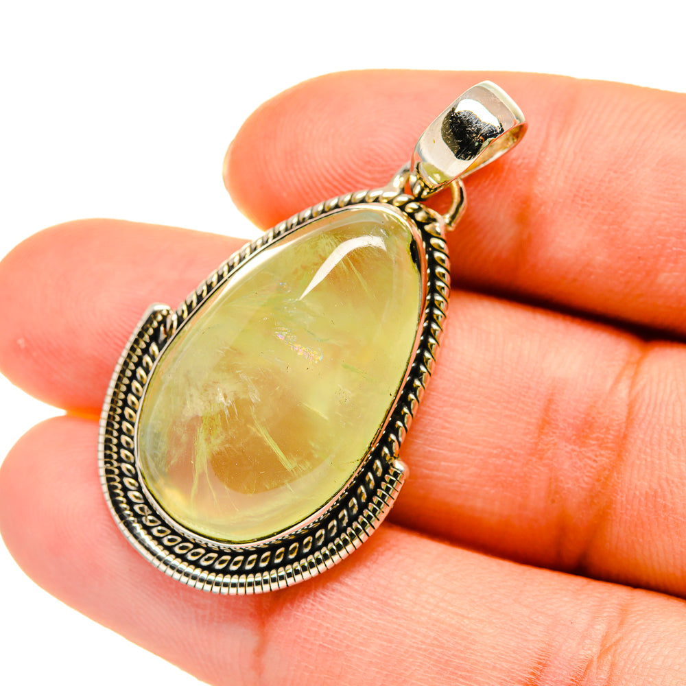 Prehnite Pendants handcrafted by Ana Silver Co - PD5464