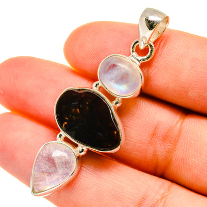 Mexican Fire Agate Pendants handcrafted by Ana Silver Co - PD5465