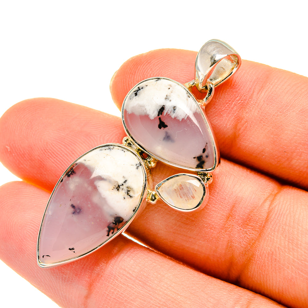 Dendritic Opal Pendants handcrafted by Ana Silver Co - PD5471