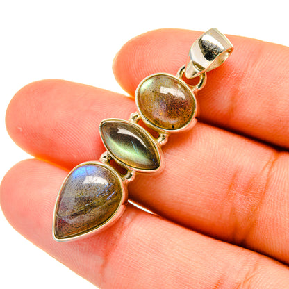 Labradorite Pendants handcrafted by Ana Silver Co - PD5473