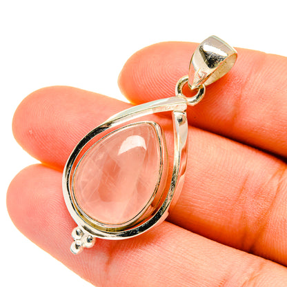 Rose Quartz Pendants handcrafted by Ana Silver Co - PD5478