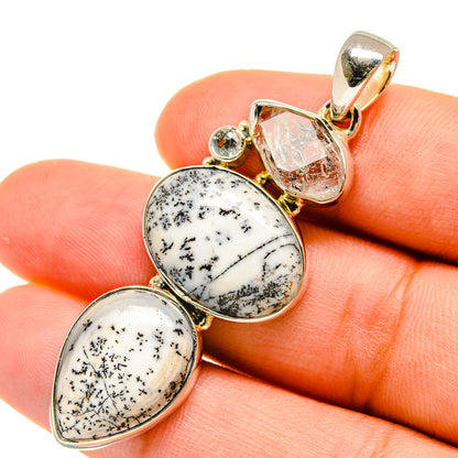 Dendritic Opal Pendants handcrafted by Ana Silver Co - PD5479