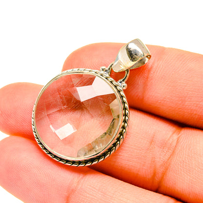 White Quartz Pendants handcrafted by Ana Silver Co - PD5483