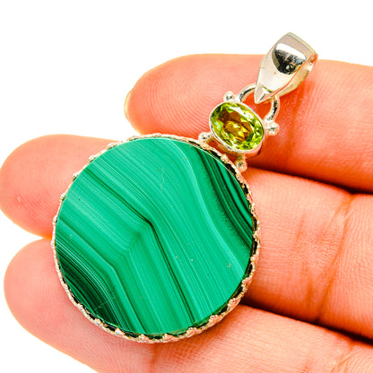 Malachite Pendants handcrafted by Ana Silver Co - PD5487