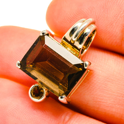 Smoky Quartz Pendants handcrafted by Ana Silver Co - PD5488