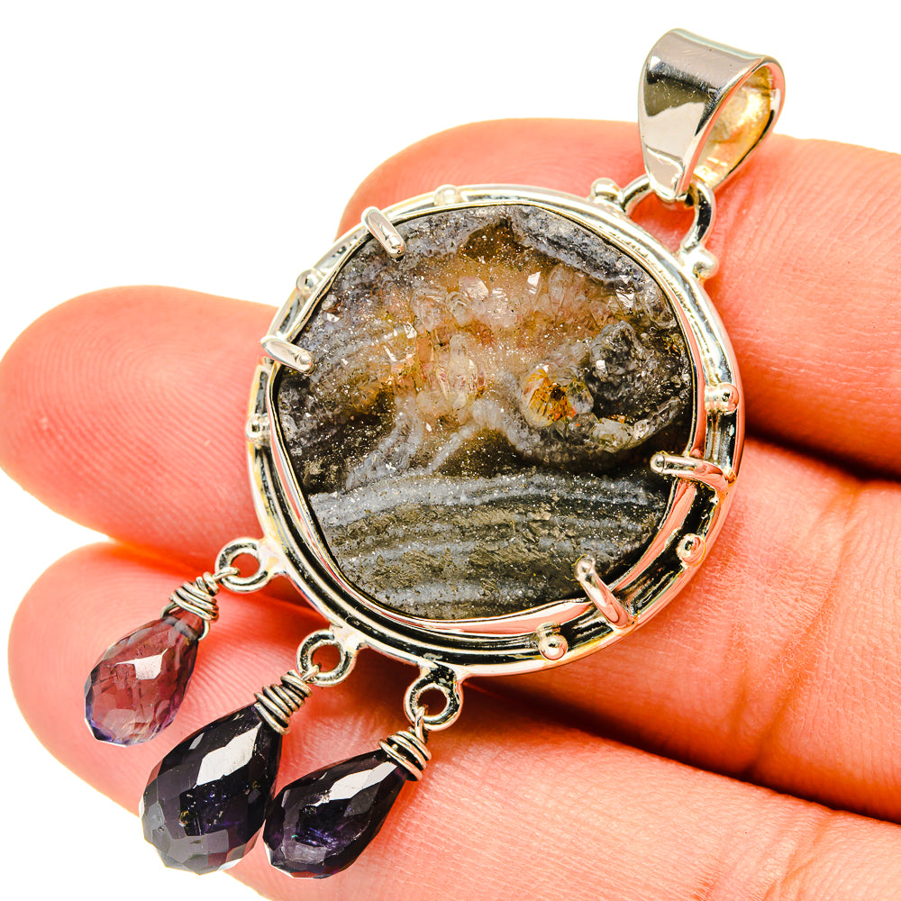 Desert Druzy Pendants handcrafted by Ana Silver Co - PD5489