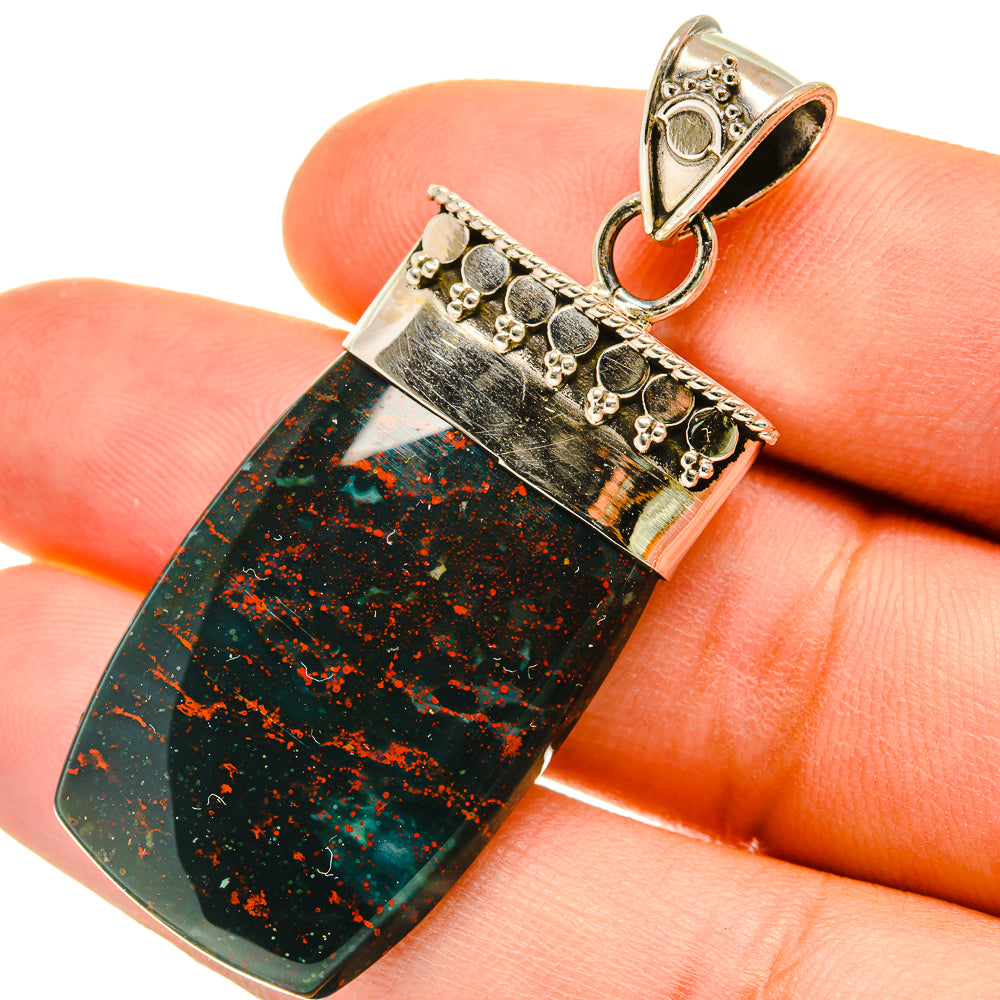 Bloodstone Pendants handcrafted by Ana Silver Co - PD5490