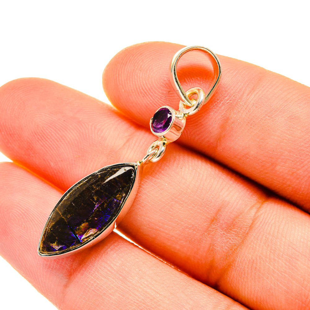 Ammolite Pendants handcrafted by Ana Silver Co - PD5493