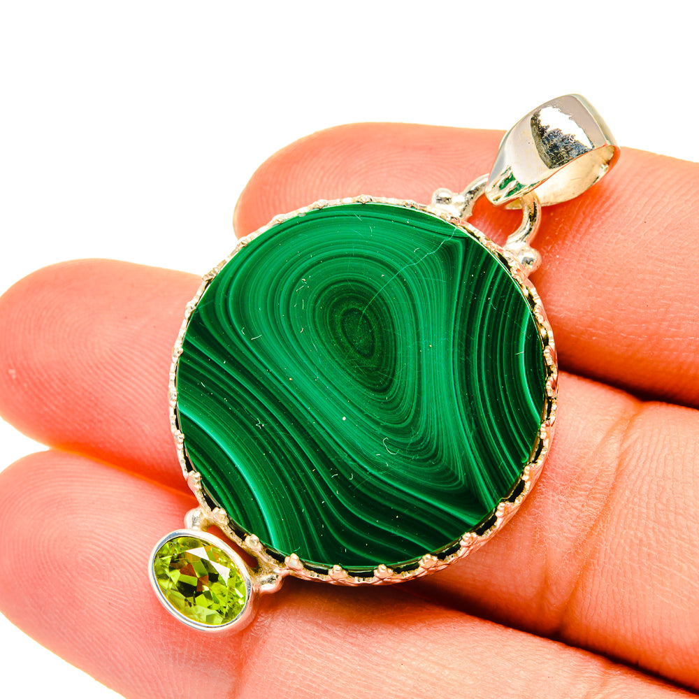 Malachite Pendants handcrafted by Ana Silver Co - PD5498