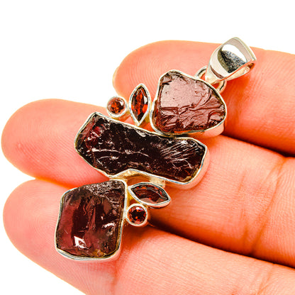 Garnet Pendants handcrafted by Ana Silver Co - PD5504