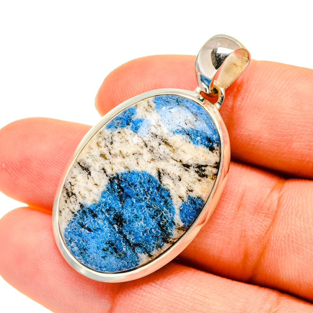 K2 Blue Azurite Pendants handcrafted by Ana Silver Co - PD5523