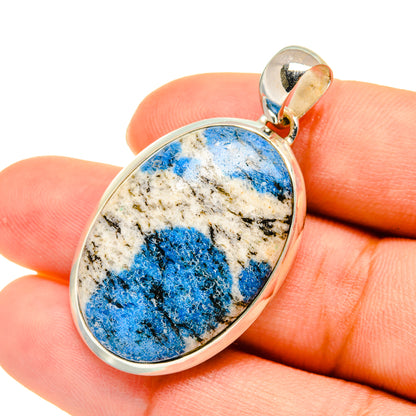 K2 Blue Azurite Pendants handcrafted by Ana Silver Co - PD5523