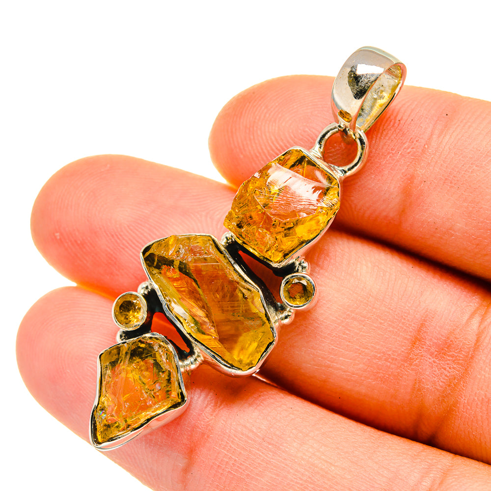 Citrine Pendants handcrafted by Ana Silver Co - PD5529
