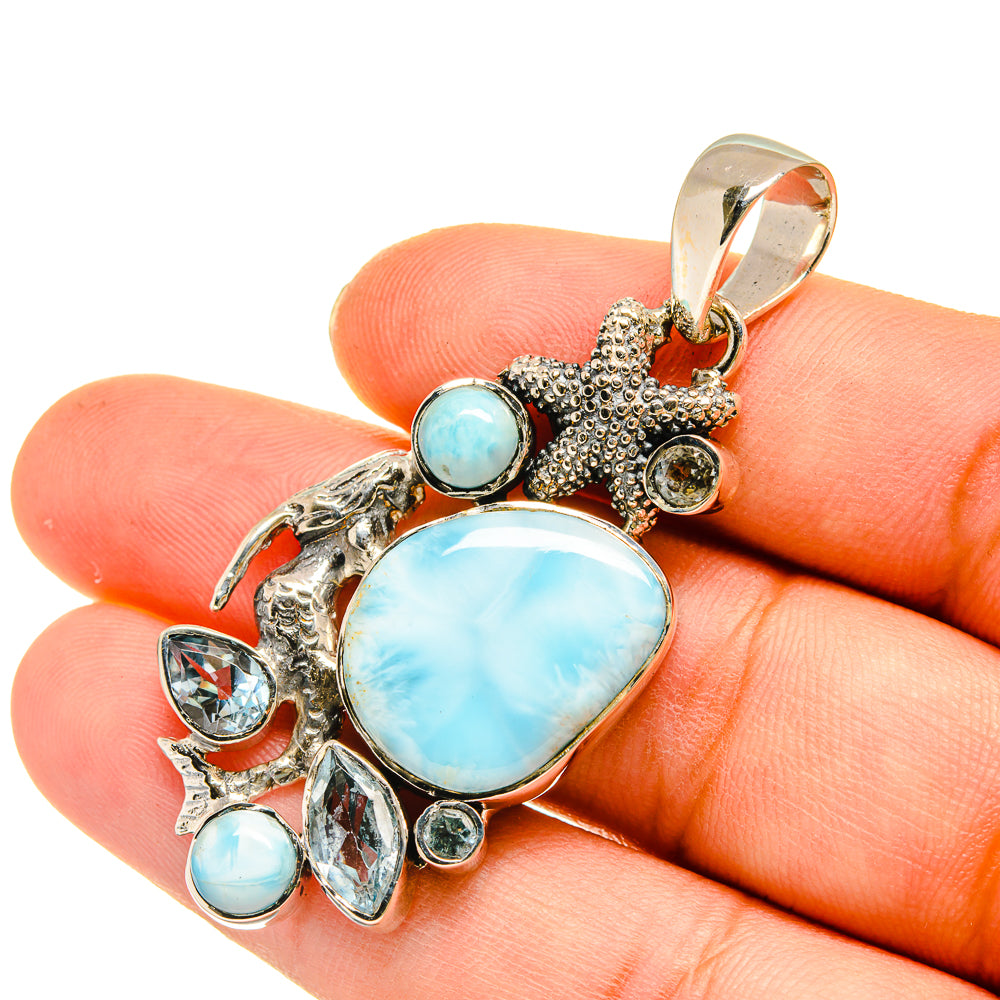 Larimar Pendants handcrafted by Ana Silver Co - PD5539