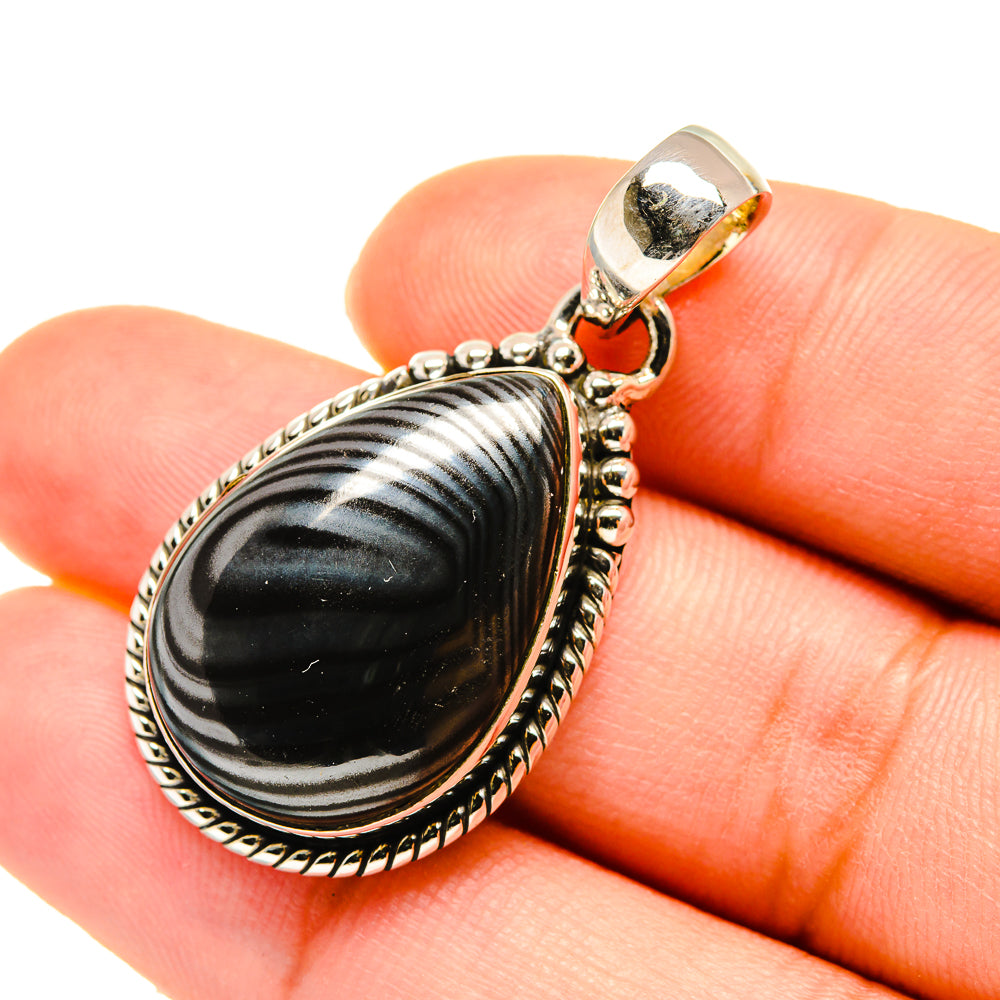 Psilomelane Pendants handcrafted by Ana Silver Co - PD5556
