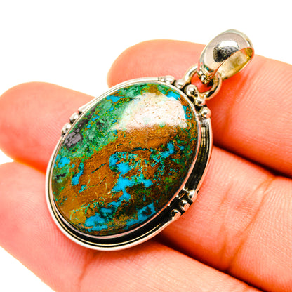 Chrysocolla Pendants handcrafted by Ana Silver Co - PD5558