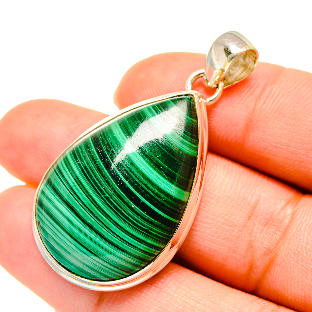 Malachite Pendants handcrafted by Ana Silver Co - PD5560
