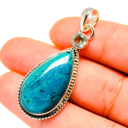 Chrysocolla Pendants handcrafted by Ana Silver Co - PD5563