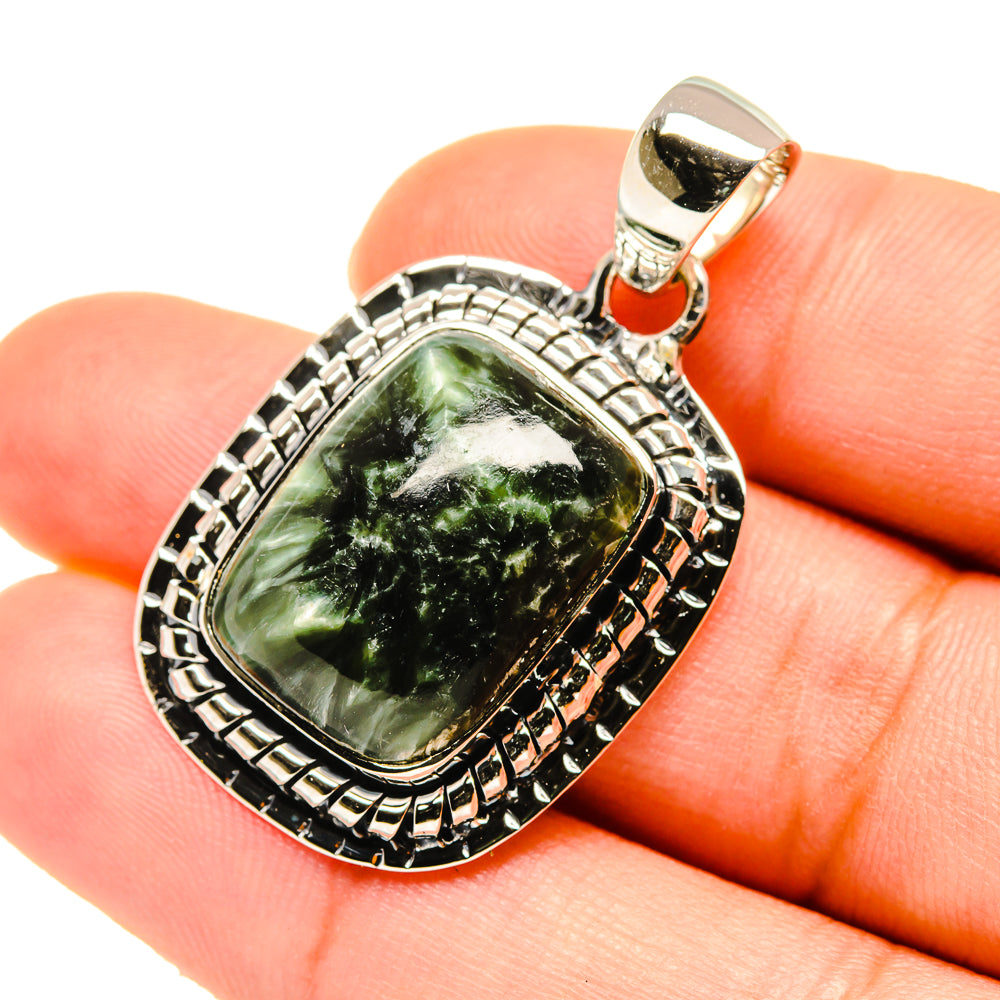 Seraphinite Pendants handcrafted by Ana Silver Co - PD5564