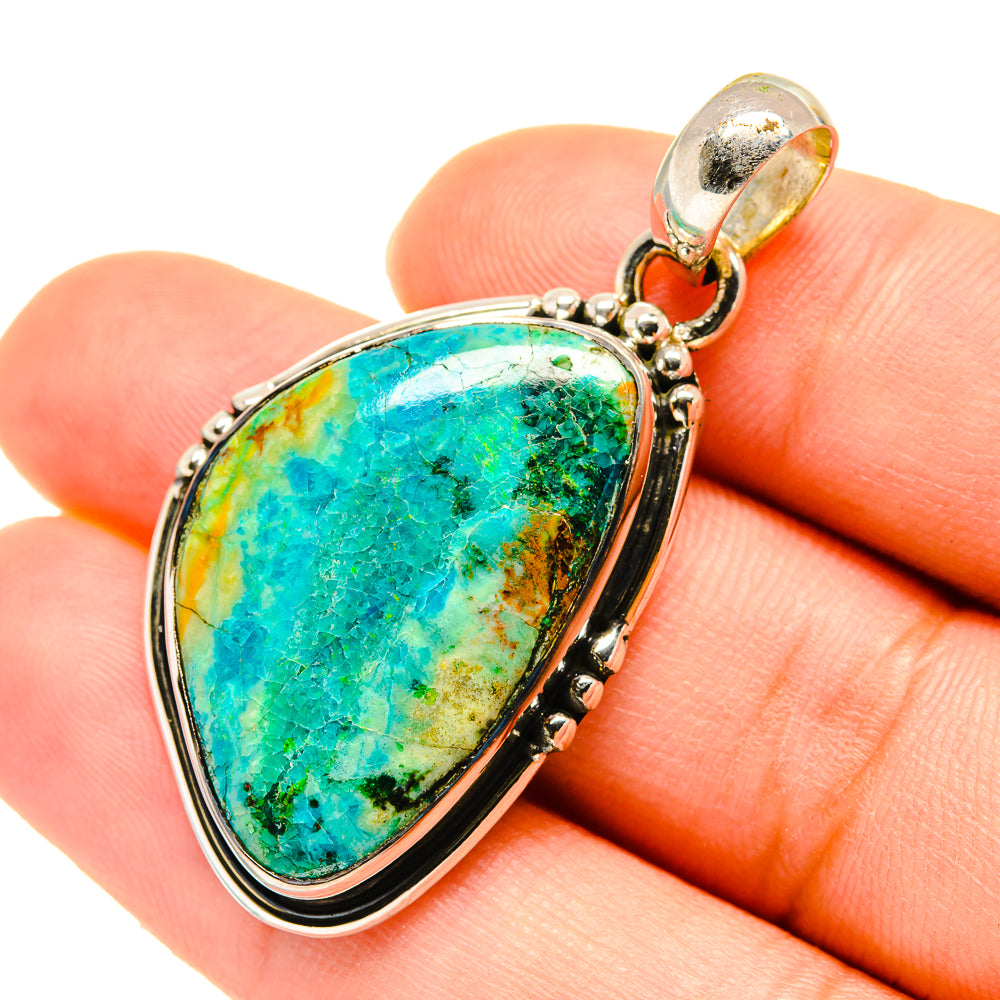 Chrysocolla Pendants handcrafted by Ana Silver Co - PD5565