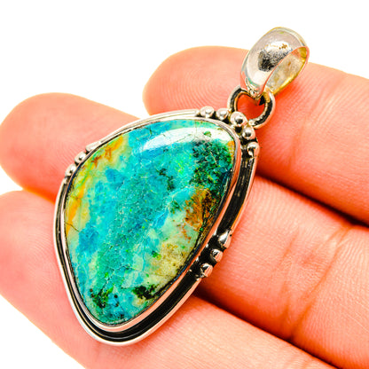 Chrysocolla Pendants handcrafted by Ana Silver Co - PD5565