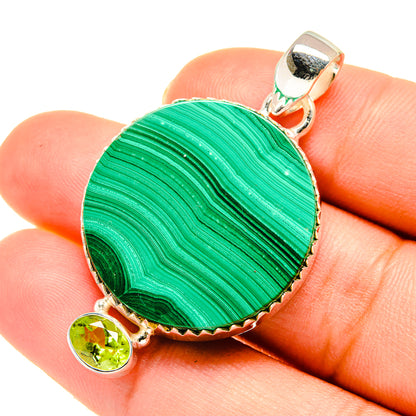 Malachite Pendants handcrafted by Ana Silver Co - PD5566
