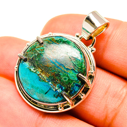 Chrysocolla Pendants handcrafted by Ana Silver Co - PD5573