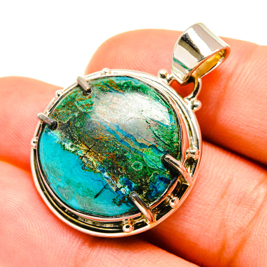 Chrysocolla Pendants handcrafted by Ana Silver Co - PD5573