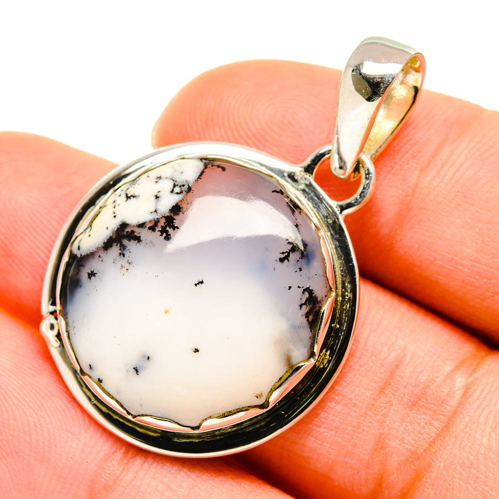 Dendritic Opal Pendants handcrafted by Ana Silver Co - PD5577