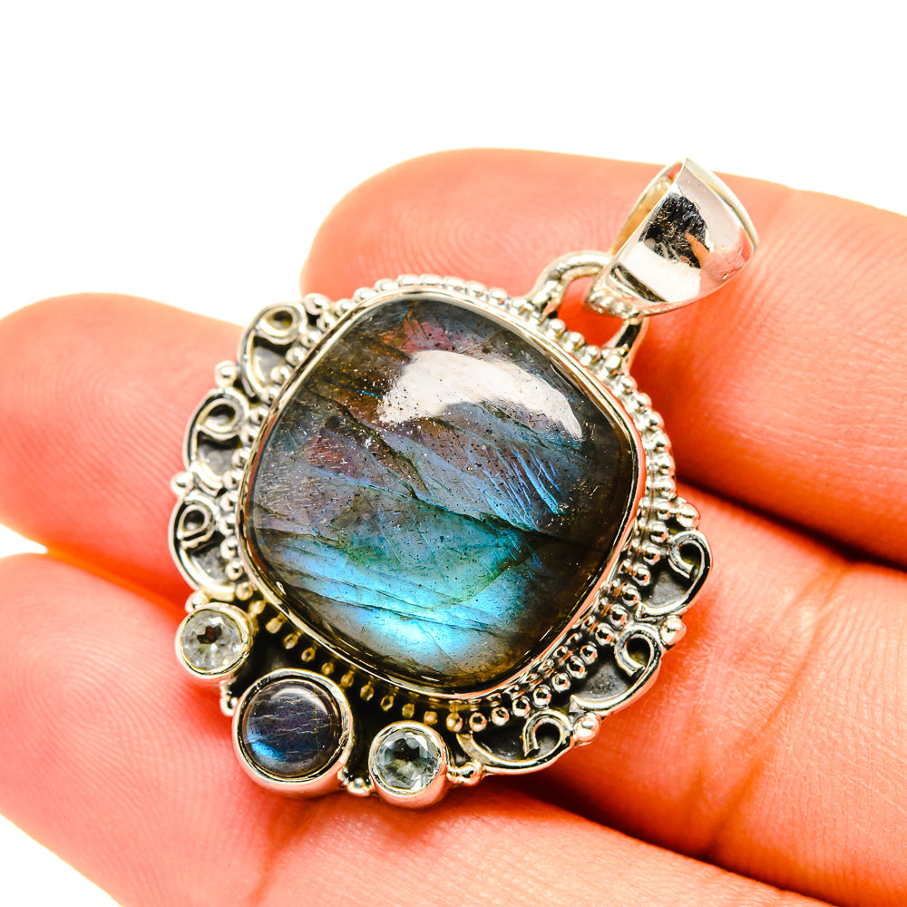 Labradorite Pendants handcrafted by Ana Silver Co - PD5598
