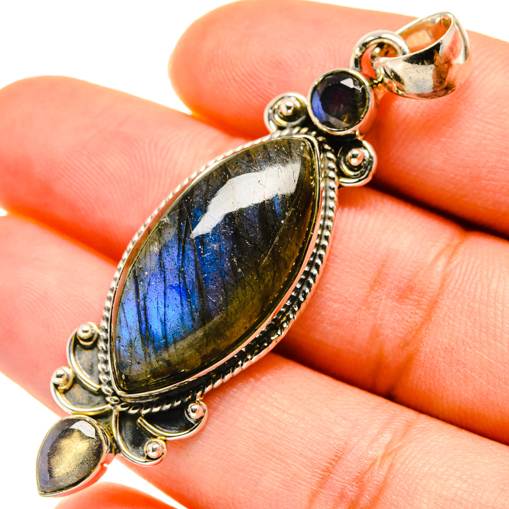 Labradorite Pendants handcrafted by Ana Silver Co - PD5609