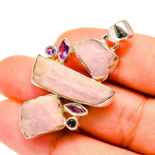 Kunzite Pendants handcrafted by Ana Silver Co - PD5613