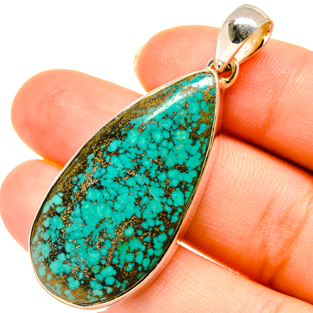 Tibetan Turquoise Pendants handcrafted by Ana Silver Co - PD5616