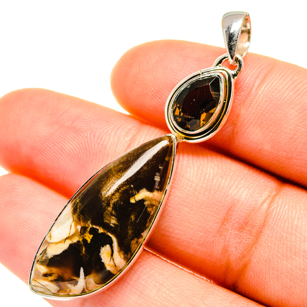Peanut Wood Jasper Pendants handcrafted by Ana Silver Co - PD5628