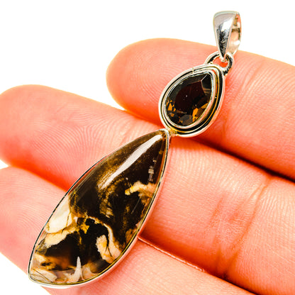 Peanut Wood Jasper Pendants handcrafted by Ana Silver Co - PD5628