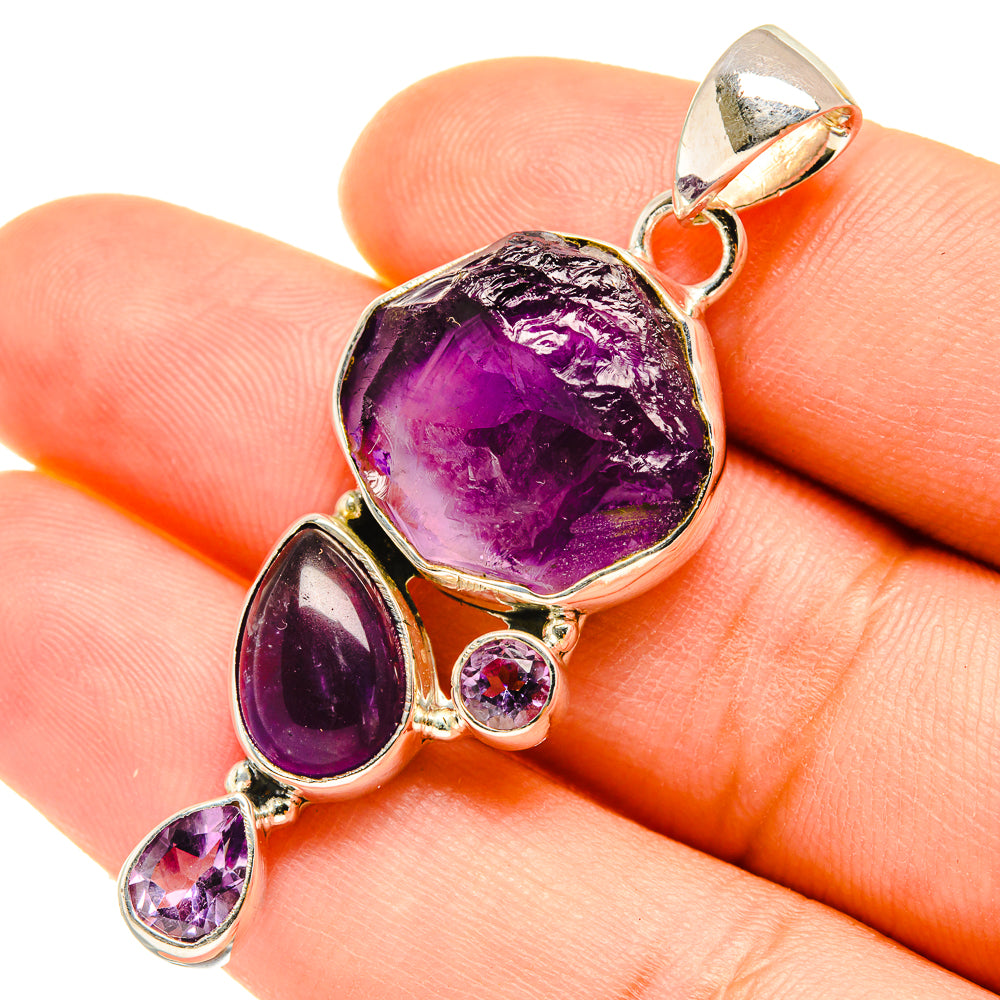 Amethyst Pendants handcrafted by Ana Silver Co - PD5635