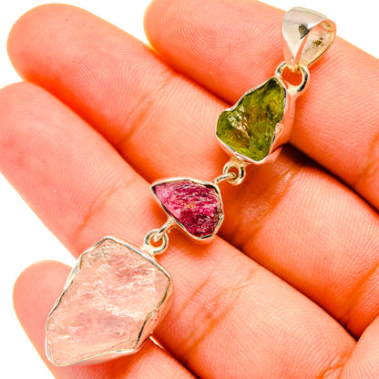 Rose Quartz Pendants handcrafted by Ana Silver Co - PD5639