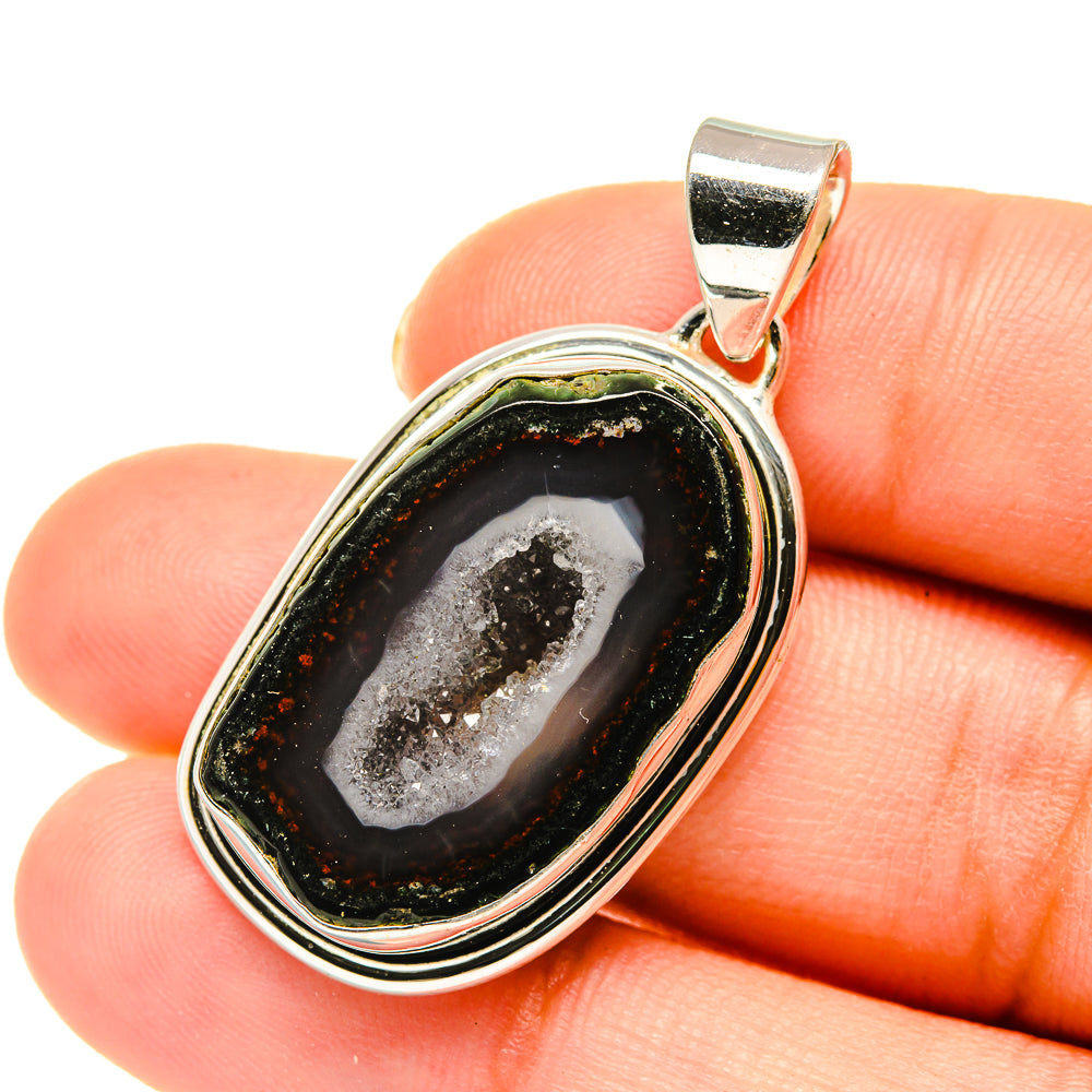 Coconut Geode Druzy Pendants handcrafted by Ana Silver Co - PD5643
