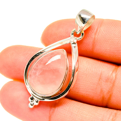 Rose Quartz Pendants handcrafted by Ana Silver Co - PD5647
